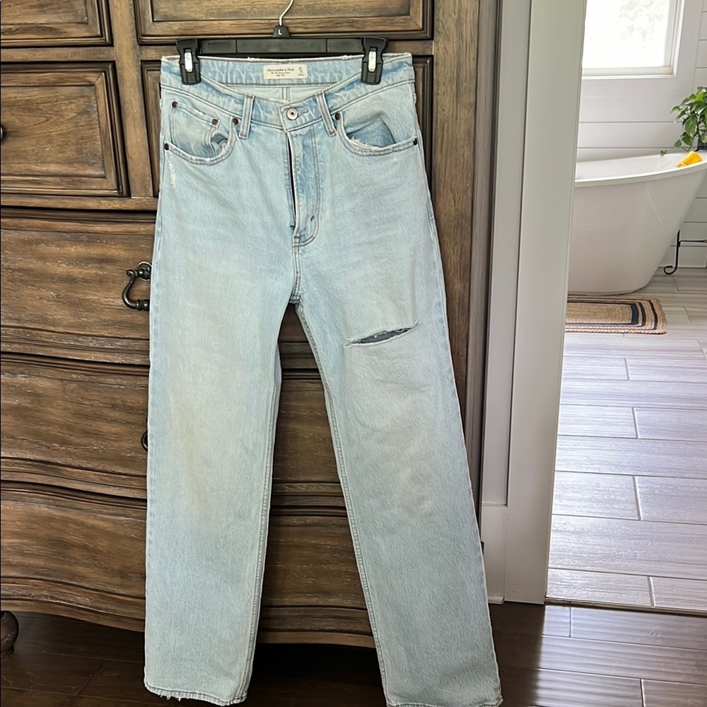 Light Blue Distressed Jeans